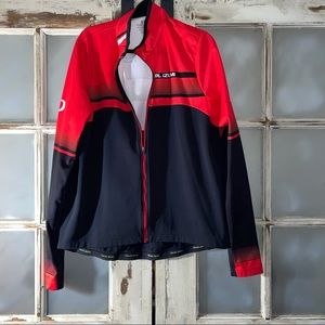 Pearl Izumi zip up bicycle jacket red/black sz xxl